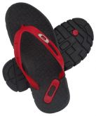 Chinelo Oakley Preto e Vermelho