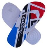 Chinelo Oakley Branco Vermelho e Azul